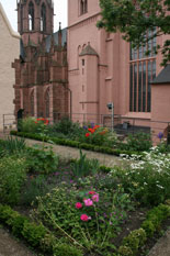 Der Kapellengarten liegt hinter der Katharinenkirche